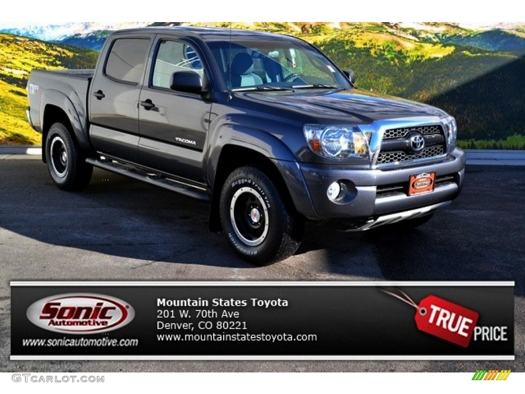 2011 Tacoma TX Double Cab 4x4 - Magnetic Gray Metallic / Graphite Gray photo #1