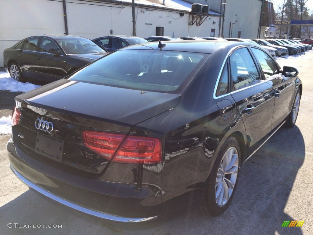 2013 A8 3.0T quattro - Emerald Black Metallic / Black photo #10