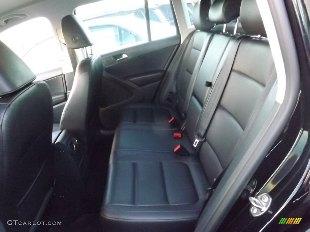 2012 Tiguan LE - Deep Black Metallic / Black photo #4
