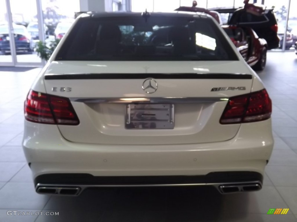 2014 E 63 AMG S-Model - Diamond White Metallic / Black photo #3