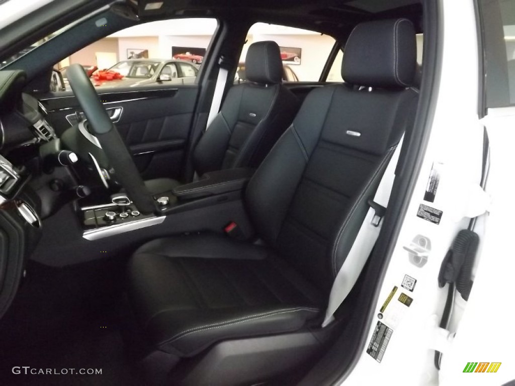 2014 E 63 AMG S-Model - Diamond White Metallic / Black photo #9