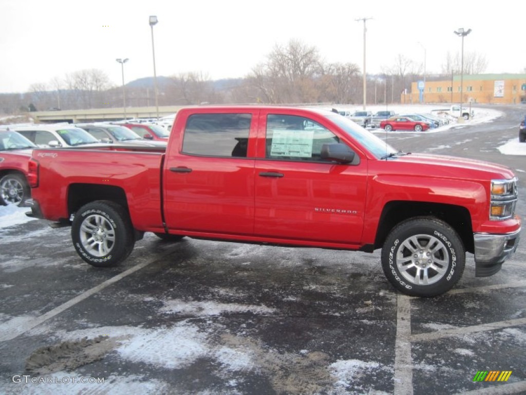 2014 Silverado 1500 LT Crew Cab 4x4 - Victory Red / Jet Black/Dark Ash photo #3