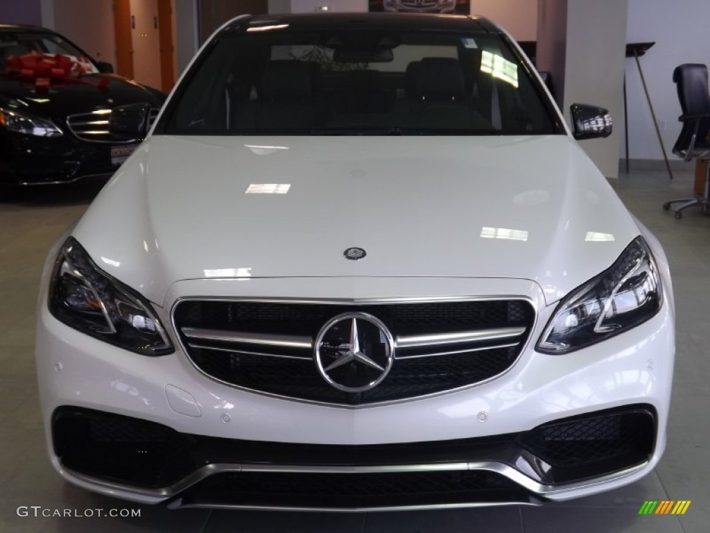 2014 E 63 AMG S-Model - Diamond White Metallic / Black photo #11