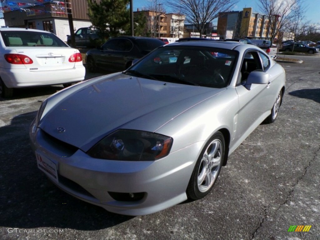 2005 Tiburon GT - Sterling Silver / Black photo #1