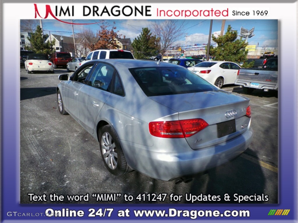 2010 A4 2.0T quattro Sedan - Ice Silver Metallic / Black photo #10