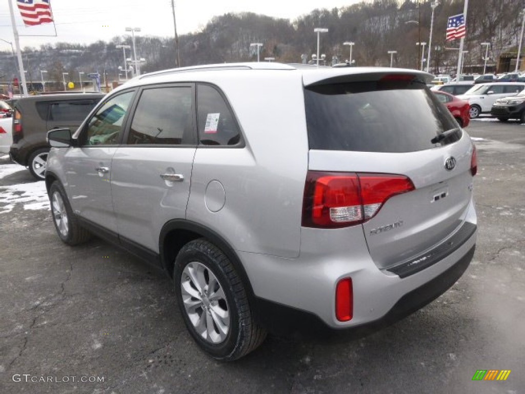 2014 Sorento EX V6 AWD - Bright Silver / Black photo #6