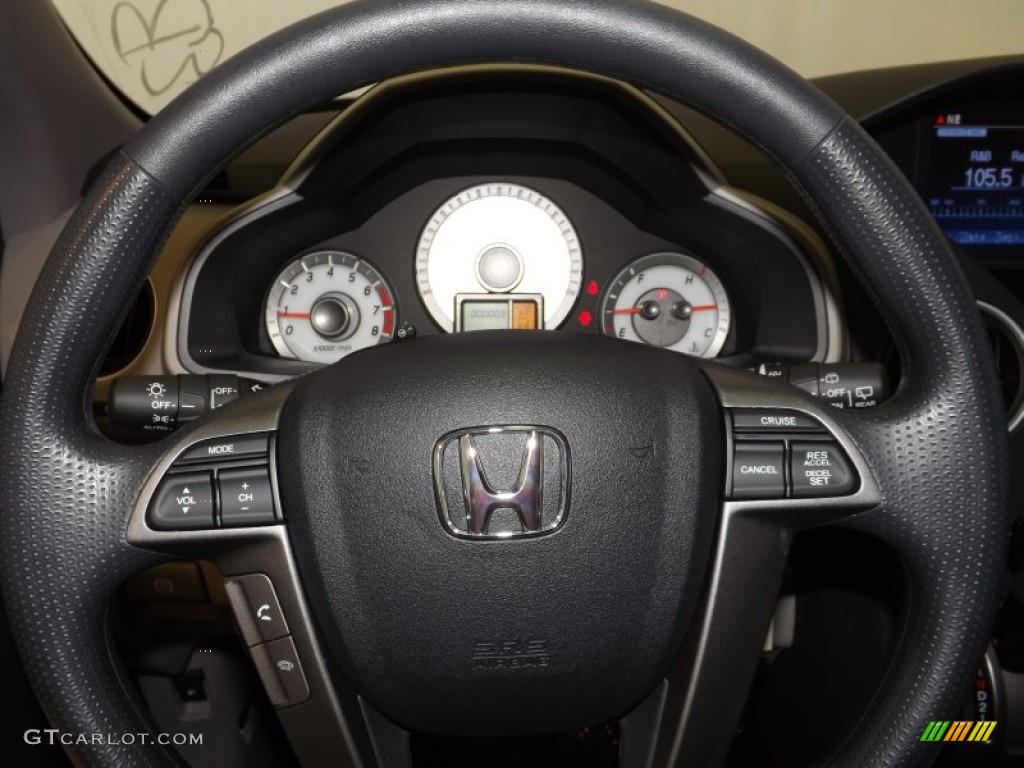 2014 Honda Pilot EX Gray Steering Wheel Photo #88823332