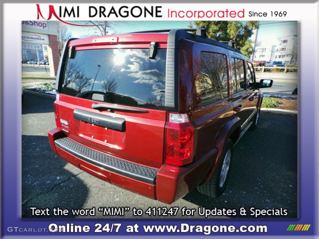2007 Commander Sport 4x4 - Red Rock Pearl / Medium Slate Gray photo #8
