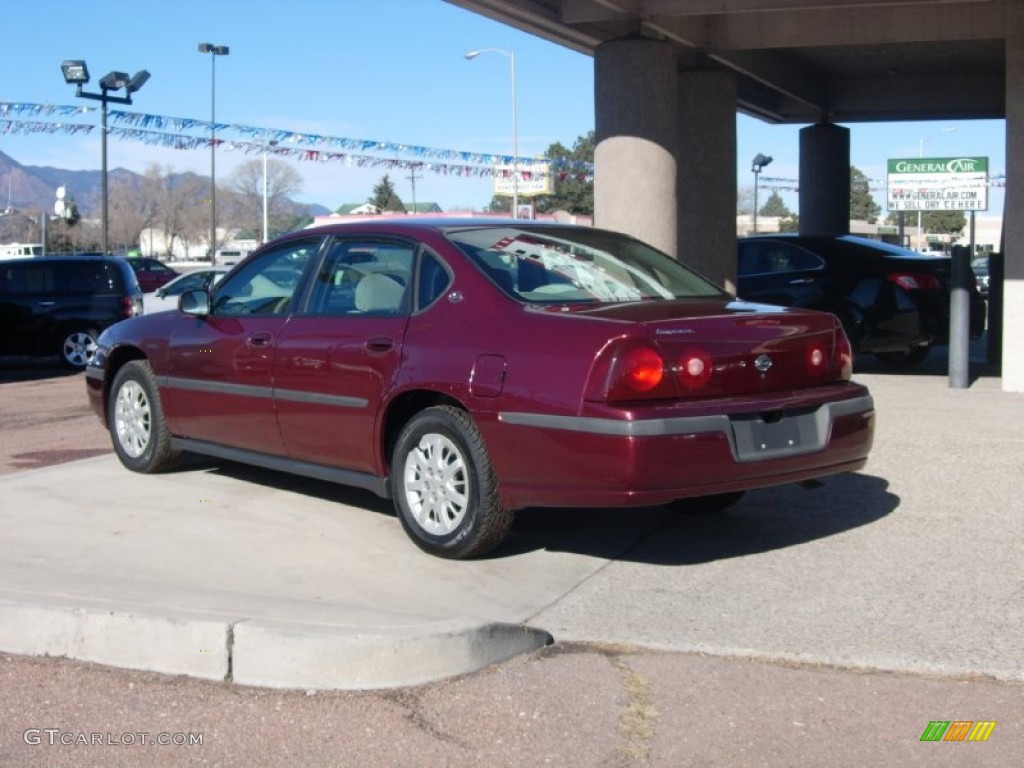 2001 Impala LS - Dark Carmine Red Metallic / Medium Gray photo #9