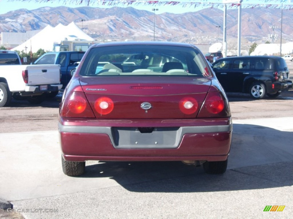 2001 Impala LS - Dark Carmine Red Metallic / Medium Gray photo #10