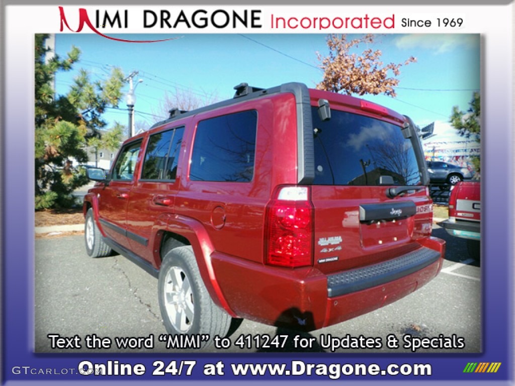 2007 Commander Sport 4x4 - Red Rock Pearl / Medium Slate Gray photo #10