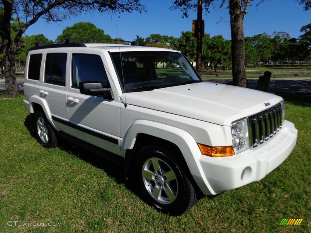 Stone White 2007 Jeep Commander Sport 4x4 Exterior Photo #88823881
