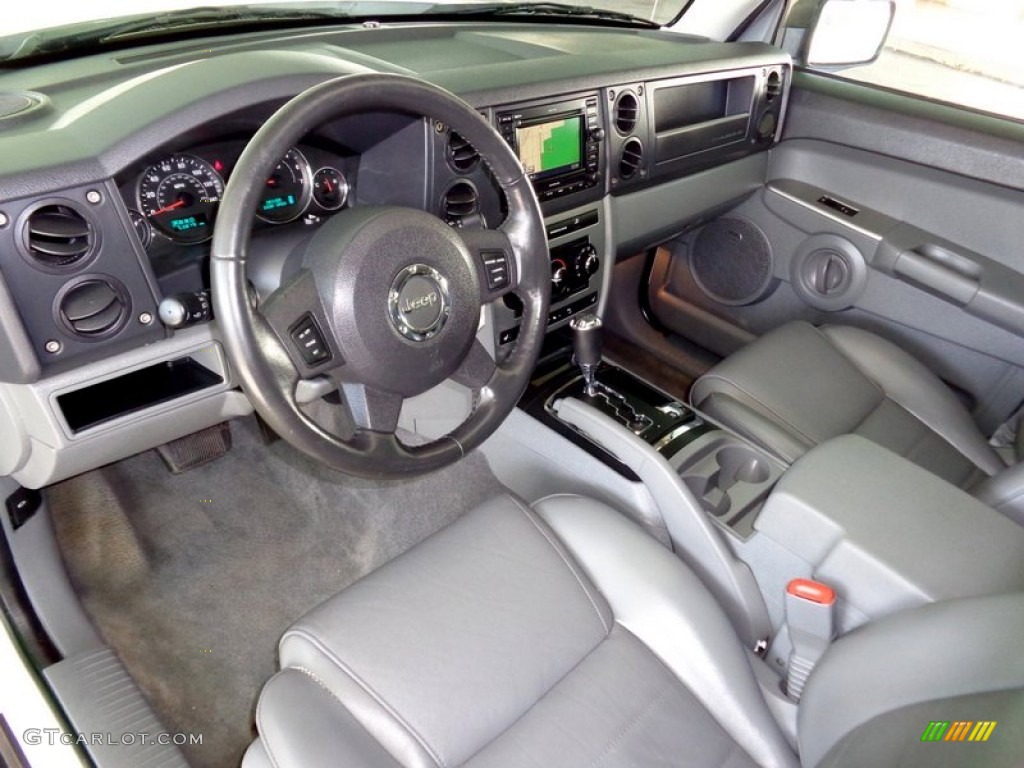 Medium Slate Gray Interior 2007 Jeep Commander Sport 4x4 Photo #88824547