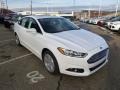 2014 White Platinum Ford Fusion SE EcoBoost  photo #2