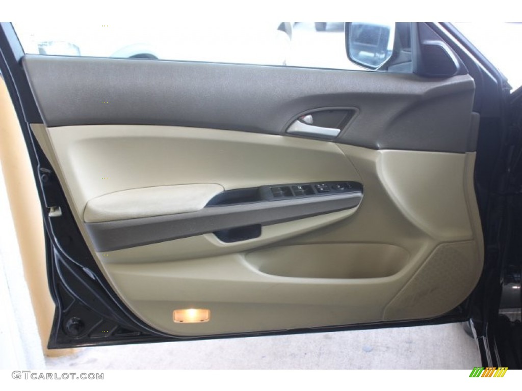 2009 Accord LX Sedan - Crystal Black Pearl / Ivory photo #10
