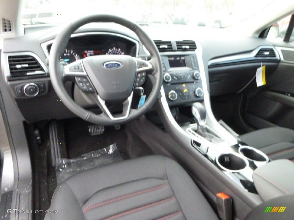2014 Fusion SE EcoBoost - Sterling Gray / Charcoal Black photo #14