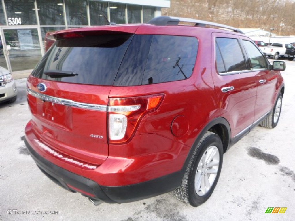 2011 Explorer XLT 4WD - Red Candy Metallic / Charcoal Black photo #2
