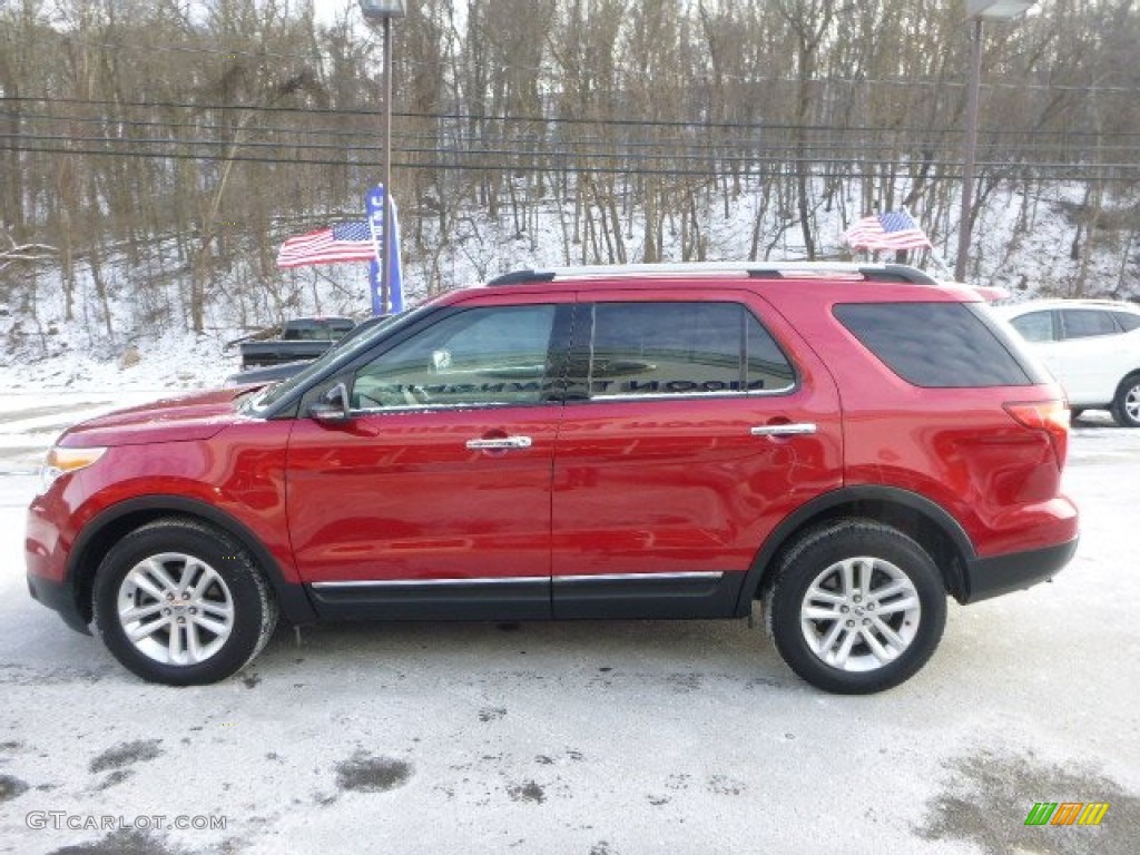 2011 Explorer XLT 4WD - Red Candy Metallic / Charcoal Black photo #5
