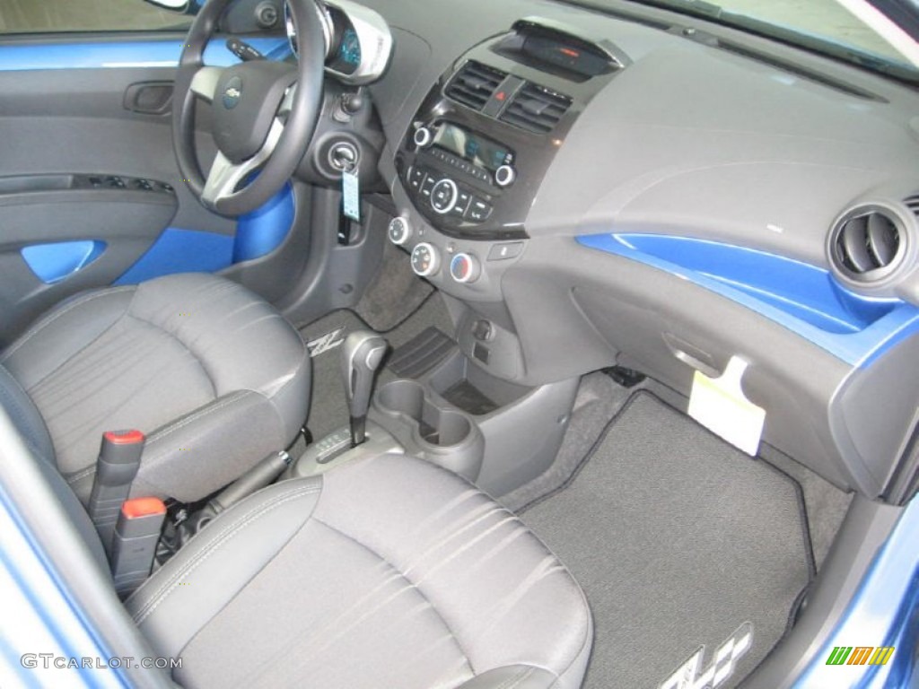 2014 Chevrolet Spark LS Silver/Blue Dashboard Photo #88827676
