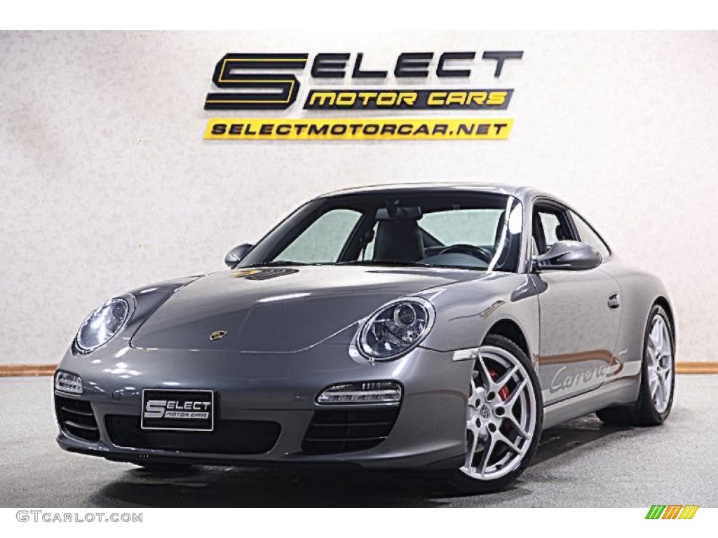 2010 911 Carrera S Coupe - Meteor Grey Metallic / Black photo #1