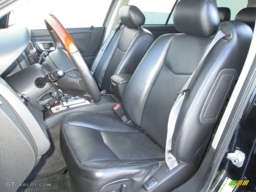 Ebony Interior 2004 Cadillac SRX V6 AWD Photo #88828495