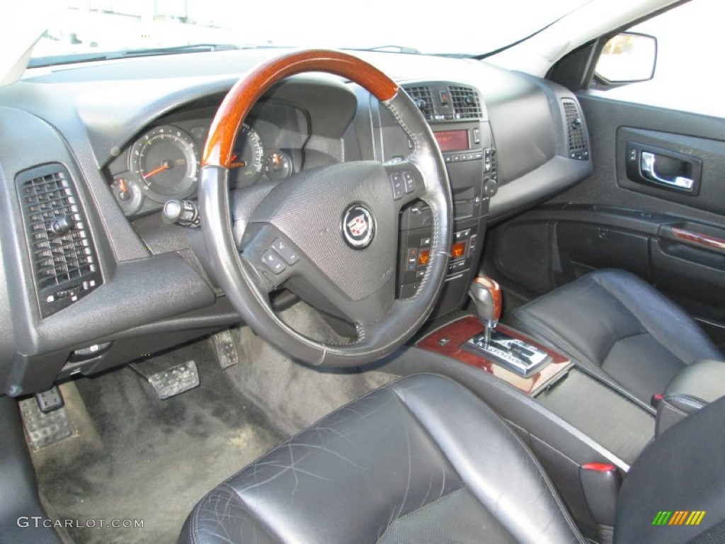 Ebony Interior 2004 Cadillac SRX V6 AWD Photo #88828552