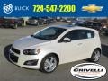 White Diamond Tricoat - Sonic LTZ Hatchback Photo No. 1