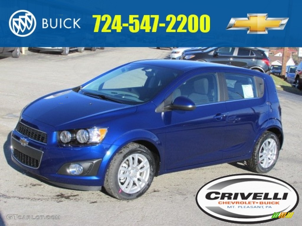 2014 Sonic LT Hatchback - Blue Topaz Metallic / Jet Black/Dark Titanium photo #1