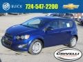 2014 Blue Topaz Metallic Chevrolet Sonic LT Hatchback  photo #1