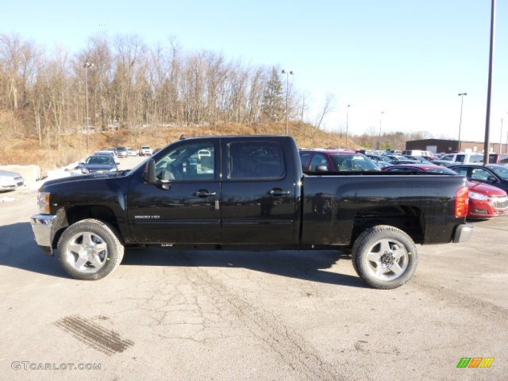 Black 2014 Chevrolet Silverado 2500HD LTZ Crew Cab 4x4 Exterior Photo #88830379
