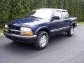 Indigo Blue Metallic - S10 LS Crew Cab 4x4 Photo No. 2