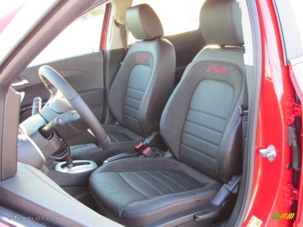 RS Jet Black Interior 2014 Chevrolet Sonic RS Hatchback Photo #88830745