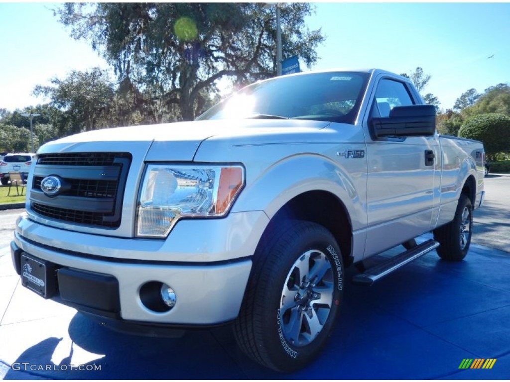 2014 F150 XL Regular Cab - Ingot Silver / Steel Grey photo #1
