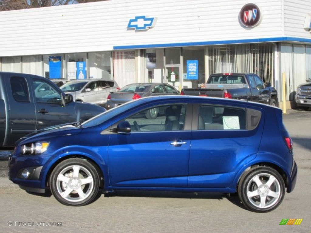 Blue Topaz Metallic 2014 Chevrolet Sonic LTZ Hatchback Exterior Photo #88830901