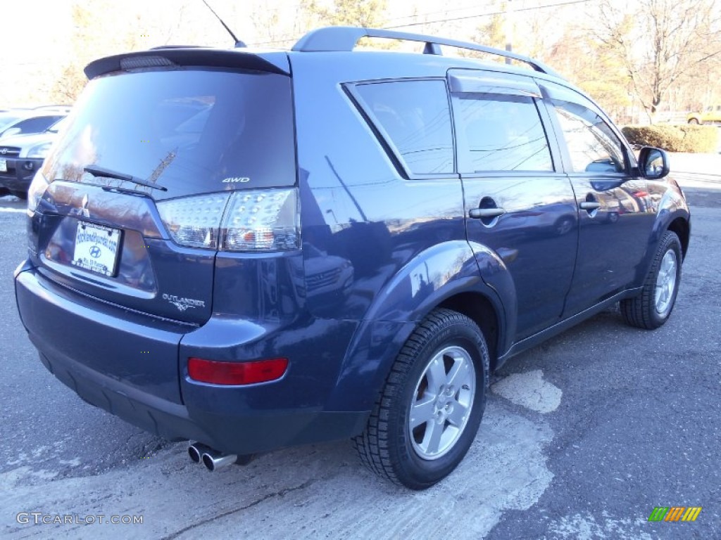 2007 Outlander LS 4WD - Deep Blue Metallic / Beige photo #4