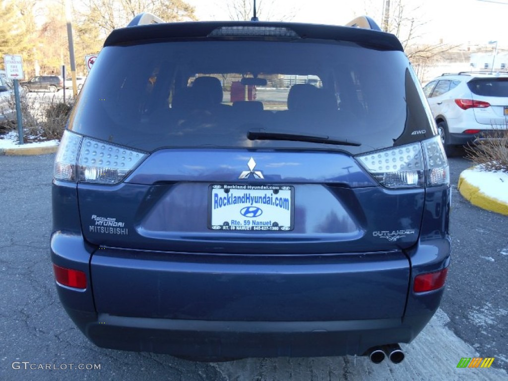 2007 Outlander LS 4WD - Deep Blue Metallic / Beige photo #5