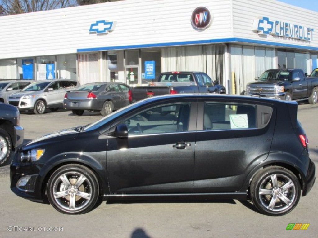 Black Granite Metallic 2014 Chevrolet Sonic RS Hatchback Exterior Photo #88832251
