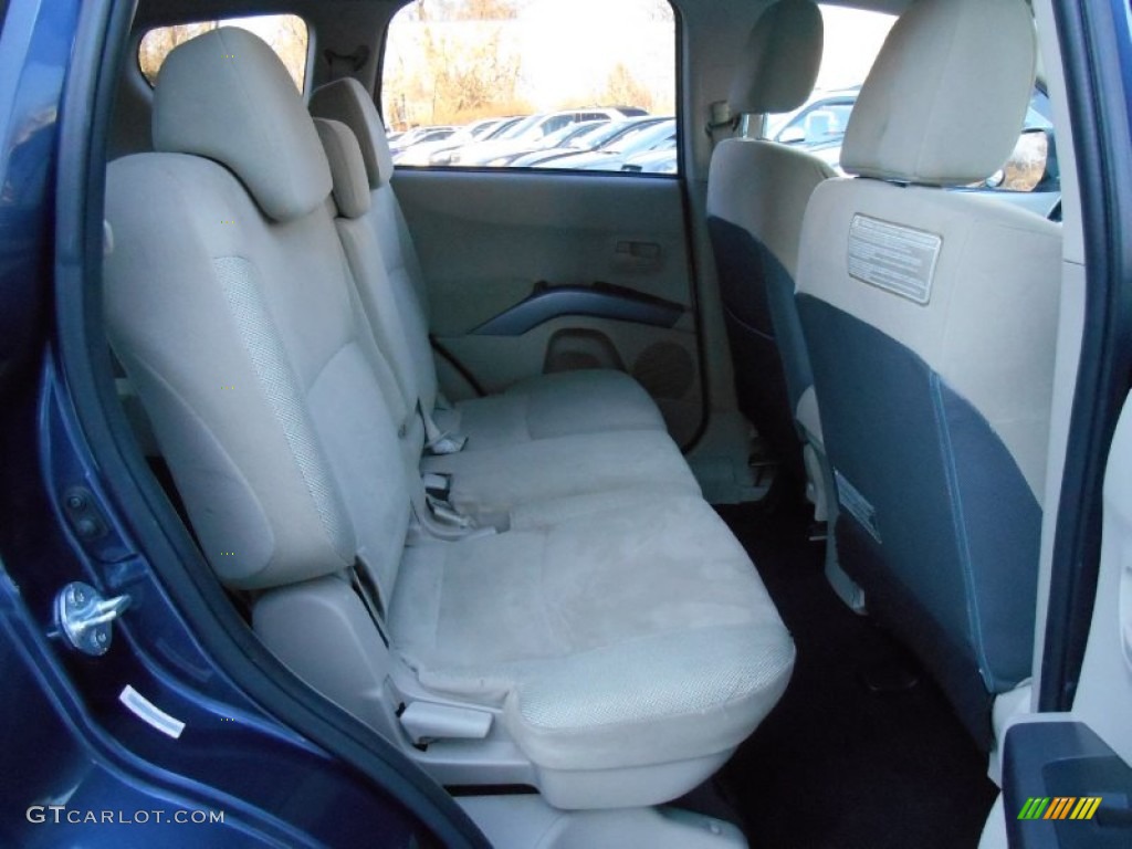 2007 Outlander LS 4WD - Deep Blue Metallic / Beige photo #20