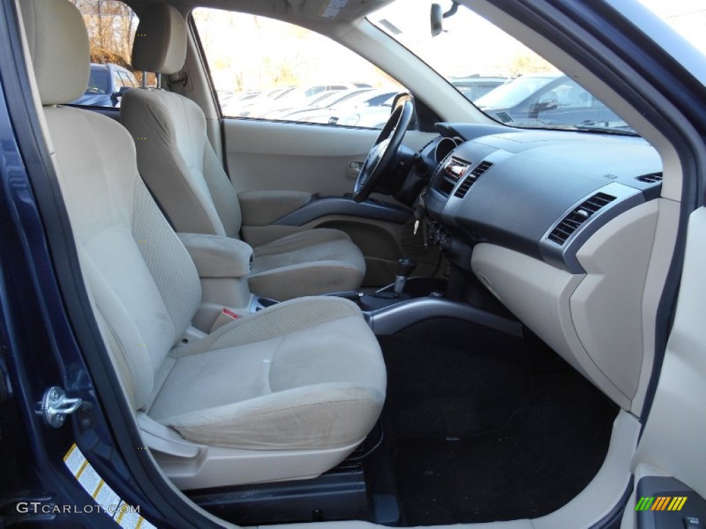 2007 Outlander LS 4WD - Deep Blue Metallic / Beige photo #23