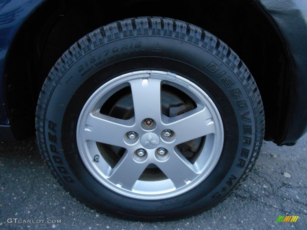 2007 Outlander LS 4WD - Deep Blue Metallic / Beige photo #24