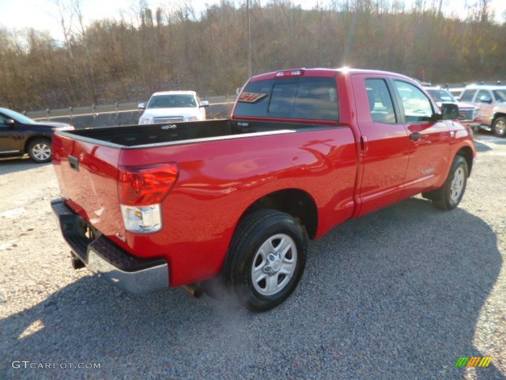 2010 Tundra Double Cab 4x4 - Radiant Red / Graphite Gray photo #7