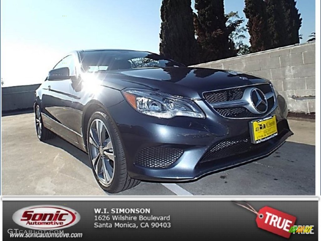 2014 E 350 Coupe - Steel Gray Metallic / Black photo #1