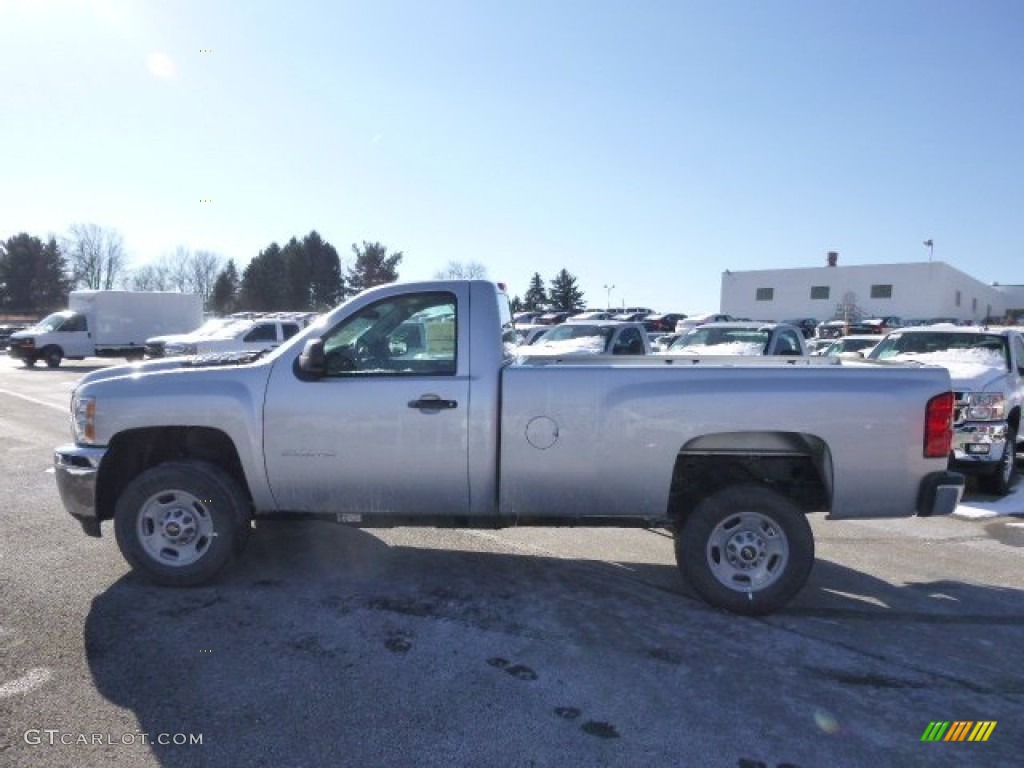 2014 Silverado 2500HD WT Regular Cab - Silver Ice Metallic / Dark Titanium photo #1