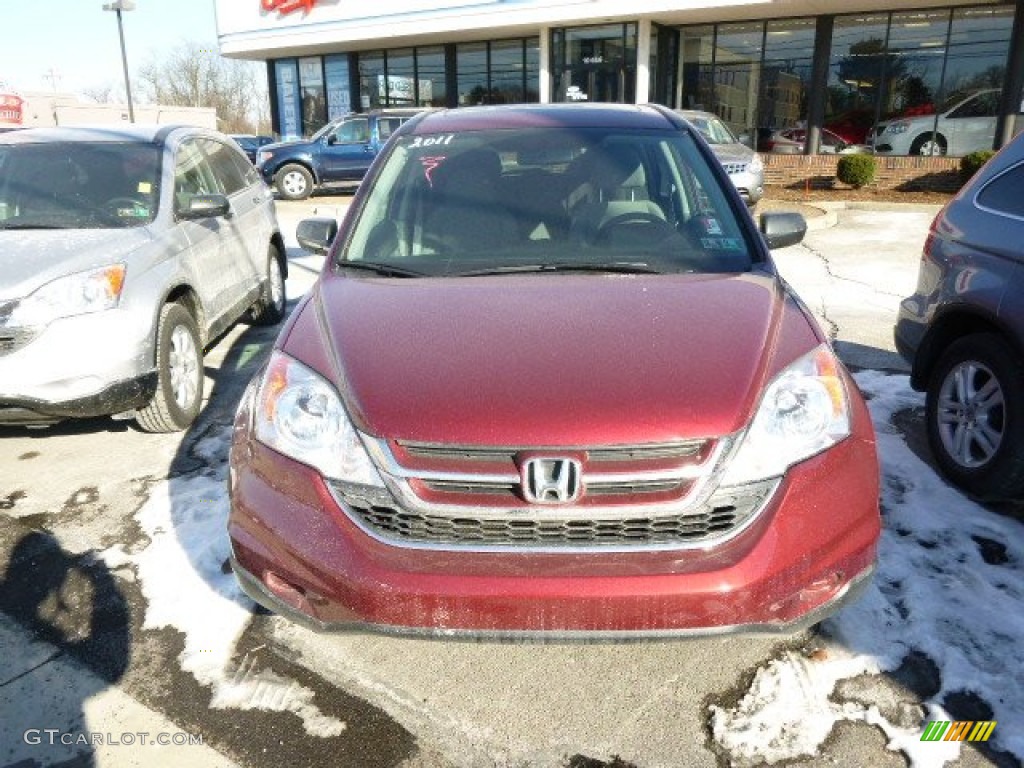 2011 CR-V EX 4WD - Tango Red Pearl / Gray photo #2