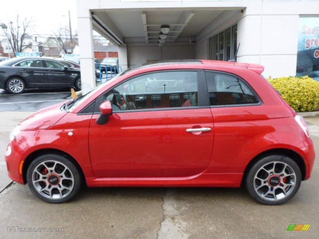 Rosso (Red) 2012 Fiat 500 Sport Exterior Photo #88838185