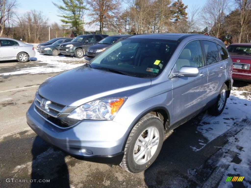 2011 CR-V EX-L 4WD - Glacier Blue Metallic / Gray photo #3