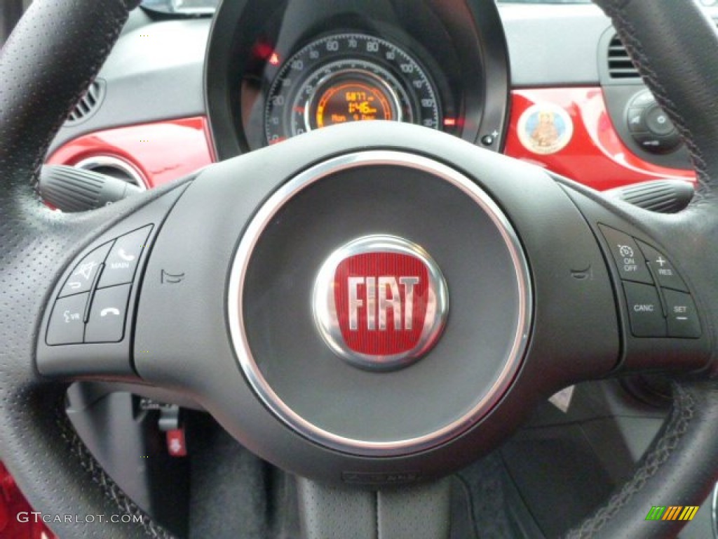2012 Fiat 500 Sport Controls Photo #88838584