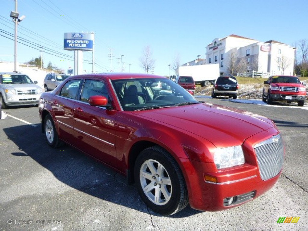 2007 300 Touring - Inferno Red Crystal Pearlcoat / Dark Slate Gray/Light Graystone photo #1