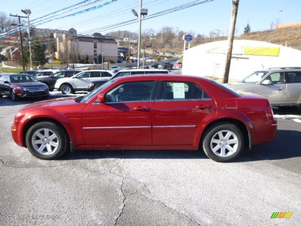 2007 300 Touring - Inferno Red Crystal Pearlcoat / Dark Slate Gray/Light Graystone photo #6