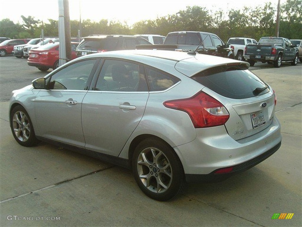 2012 Focus Titanium 5-Door - Ingot Silver Metallic / Charcoal Black Leather photo #2